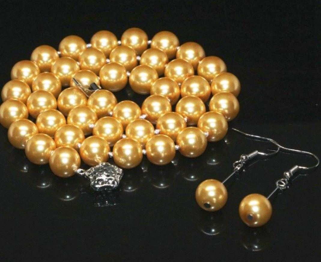Set de colier cu perle rotunde AAA Shell Sea South