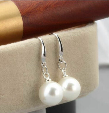 Cercei din argint 925 cu o perlă de 10mm