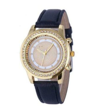 Ceas elegant decorat cu zirconii albe