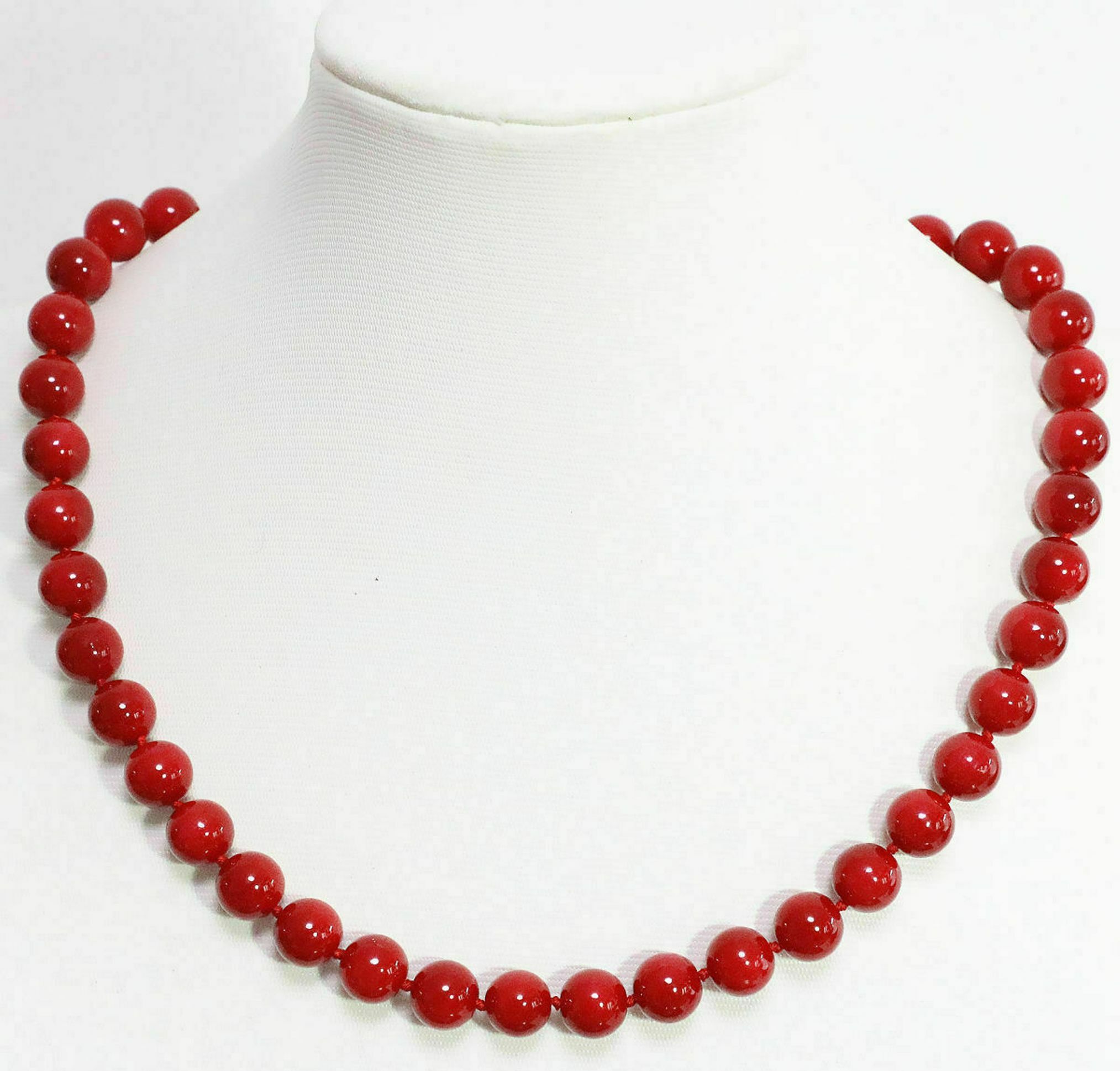 Colier din coral roșu 100% natural 8 mm